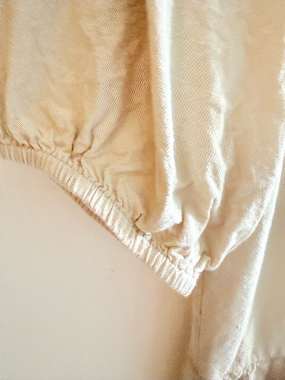 Cream Square-Neck Tiered Peasant Mini Dress or tunic - Picture 4 of 7